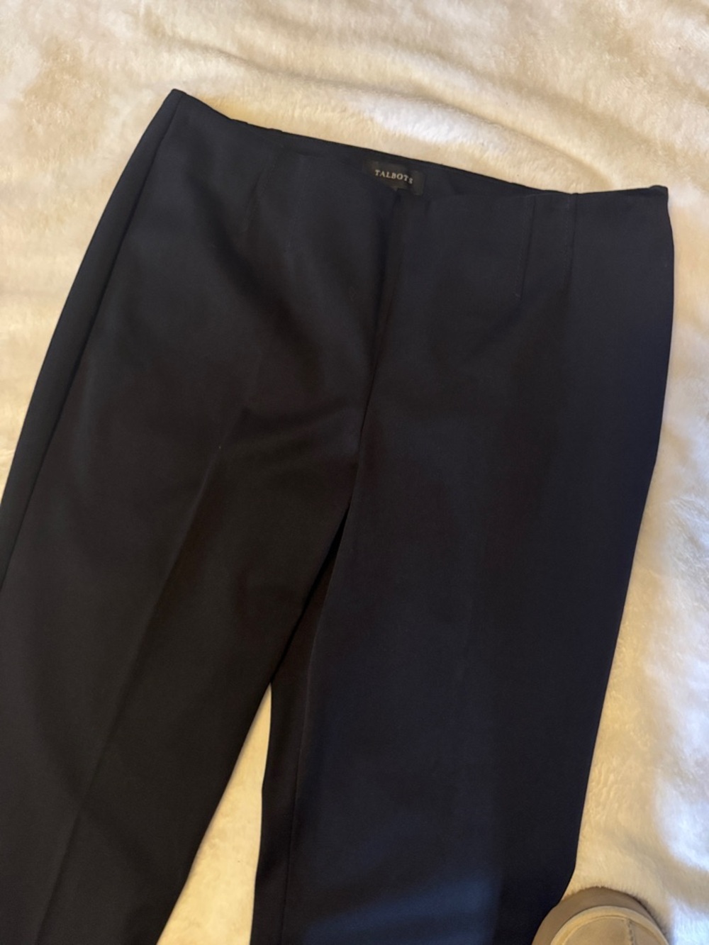 Talbots Classic Black Straight-Leg Dress Pants Size 16 - Picture 2 of 10